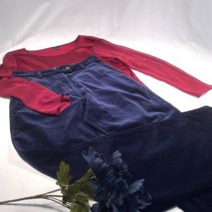 Vintage Tommy Hilfiger Blue Velvet Wide Leg Pants